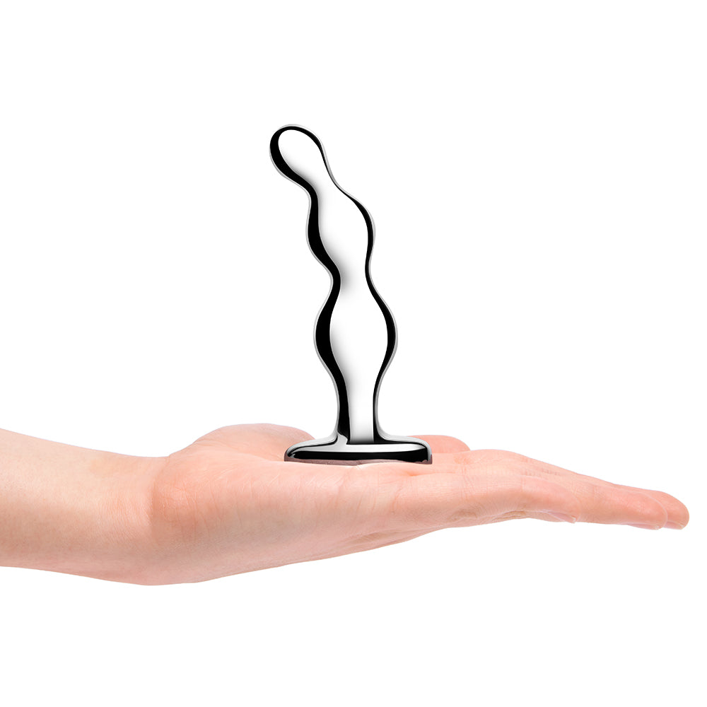 b-Vibe Stainless Steel Anal Beads – Prostate Massager – Silver