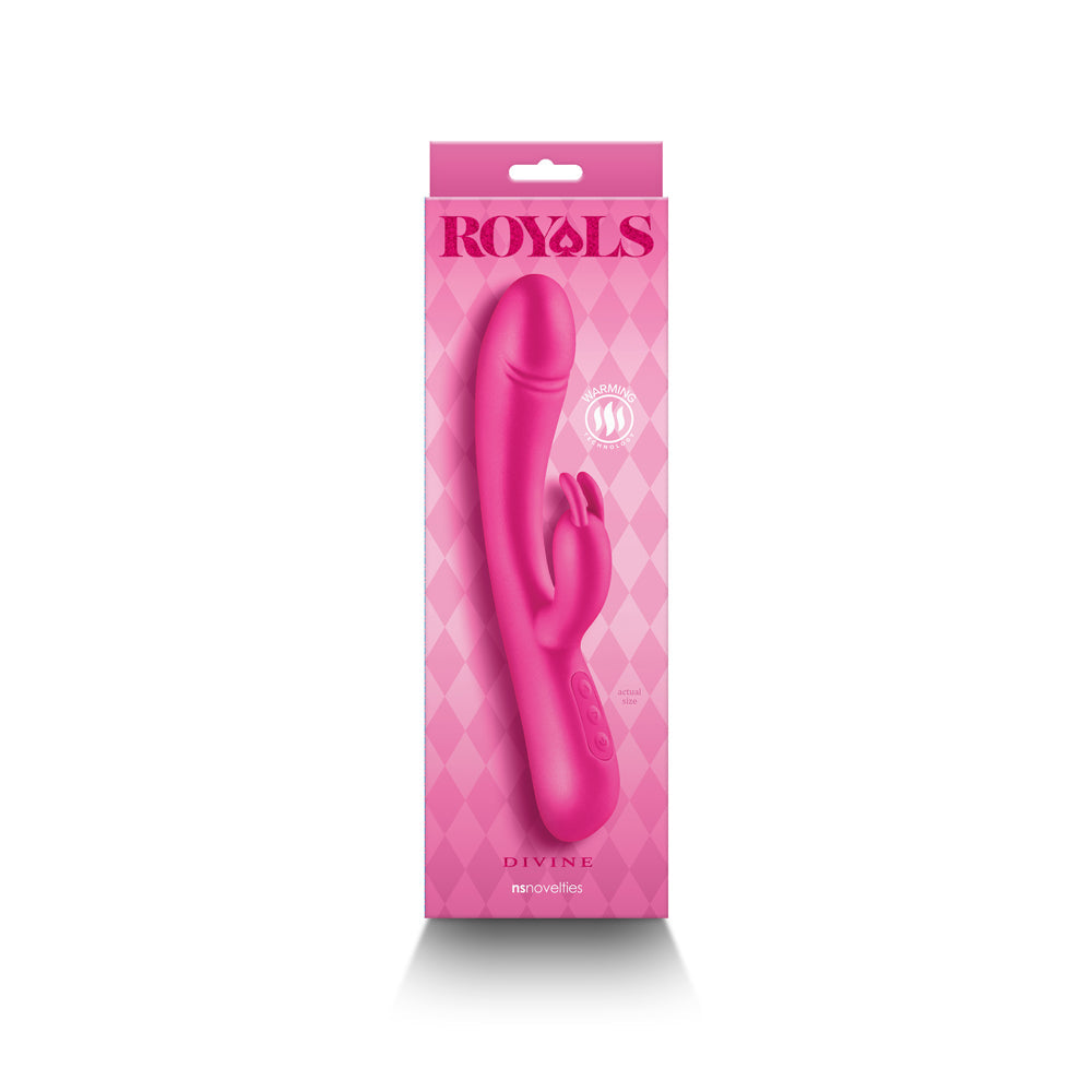 Royals Divine Warming Rabbit Vibrator – Metallic Pink