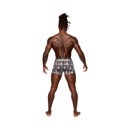 Male Power Sheer Prints Seamless Sheer Short – Green – Size L