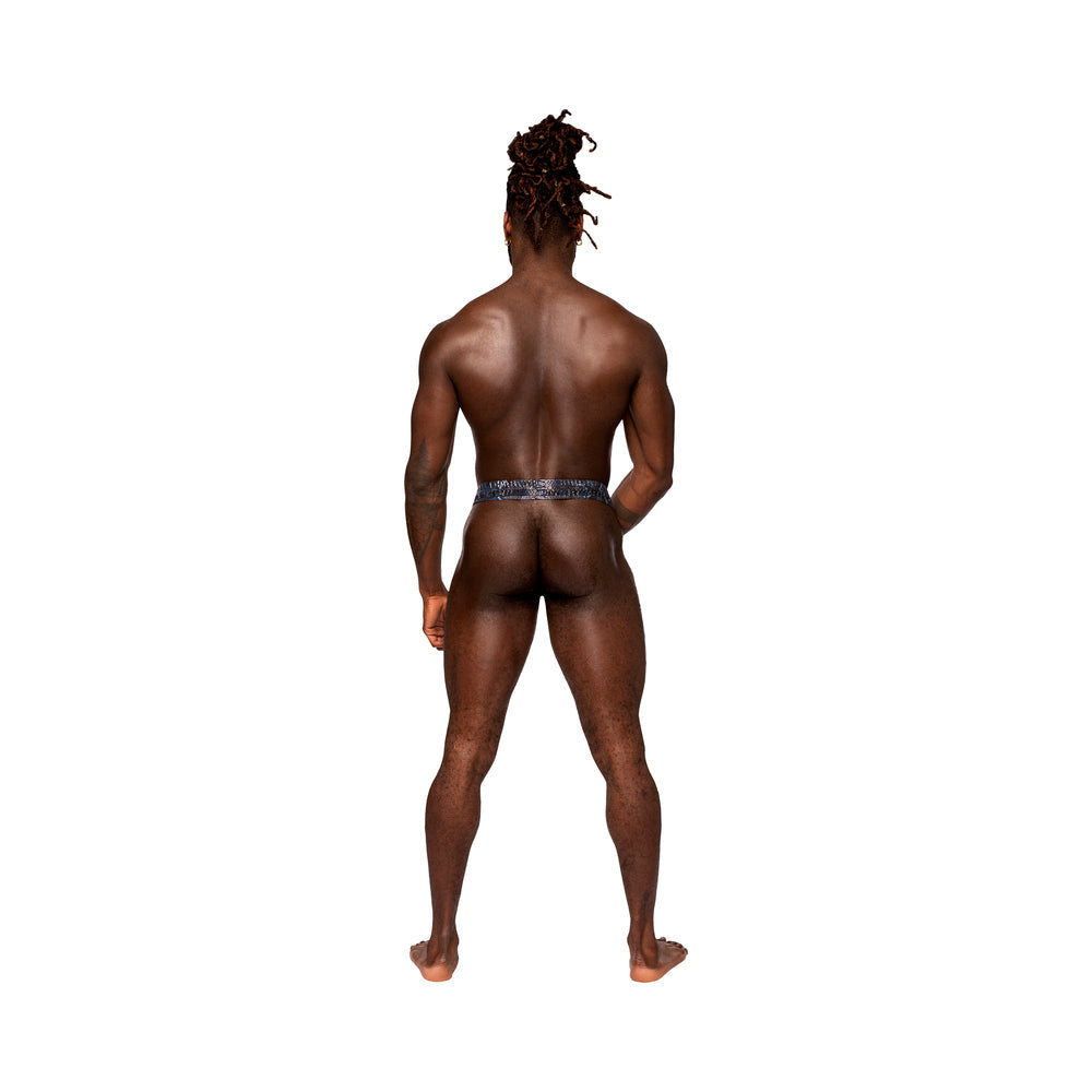 Male Power S'naked Power Sock – Black/Blue – S/M