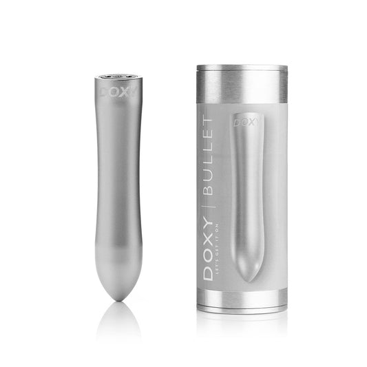 Doxy Bullet Rechargeable Vibrator – Silver – 7 Vibration Modes