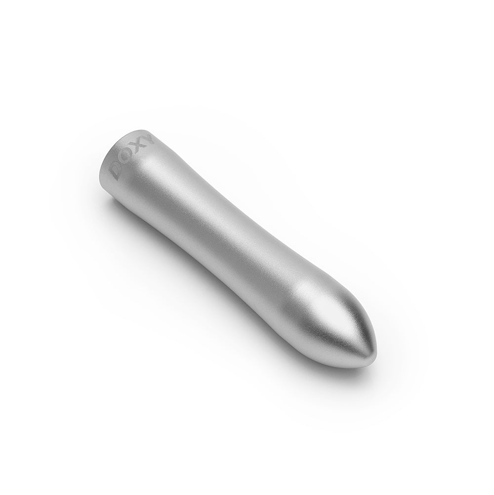 Doxy Bullet Rechargeable Vibrator – Silver – 7 Vibration Modes