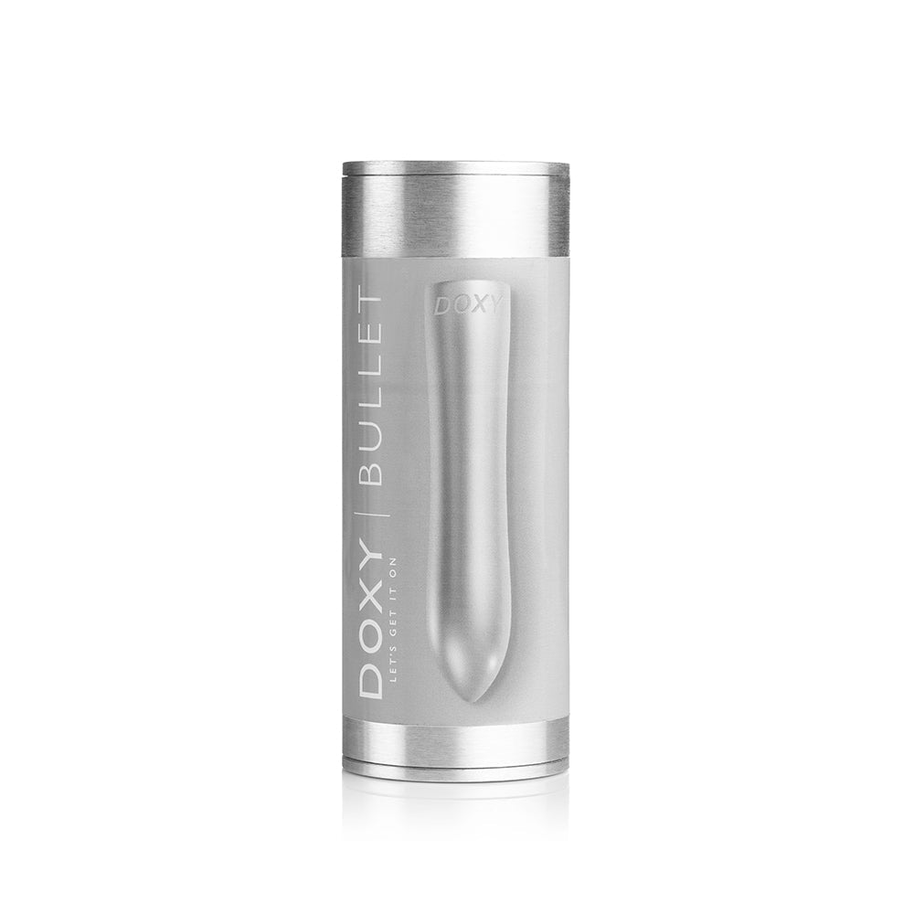 Doxy Bullet Rechargeable Vibrator – Silver – 7 Vibration Modes