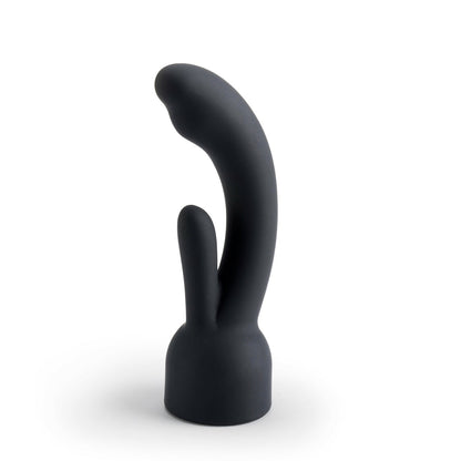 Doxy 3 Silicone Rabbit Wand Attachment - Black