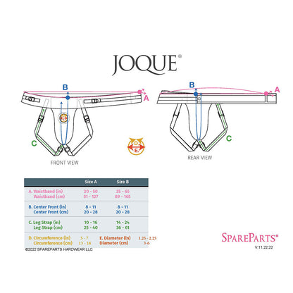 SpareParts Joque Double Strap Harness – Pink, Size B