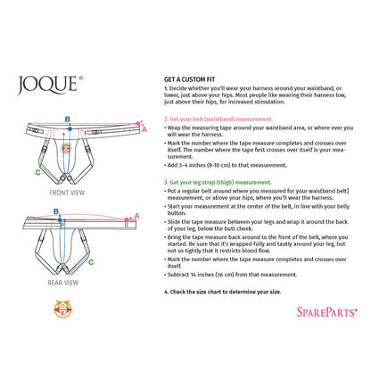 SpareParts Joque Double Strap Harness – Pink, Size B