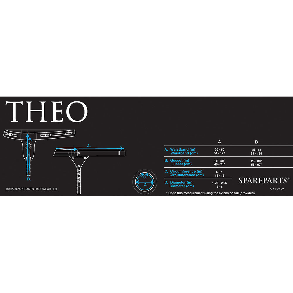 SpareParts Theo Single Strap Harness - Black - Size B