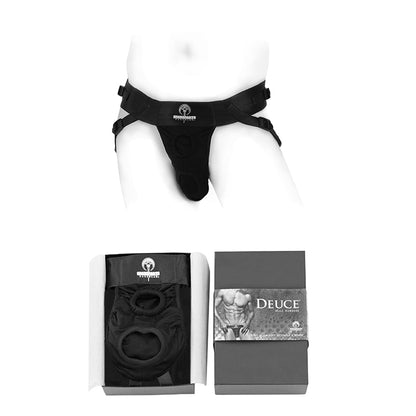 SpareParts Deuce Double Strap Harness - Black - Size A Regular