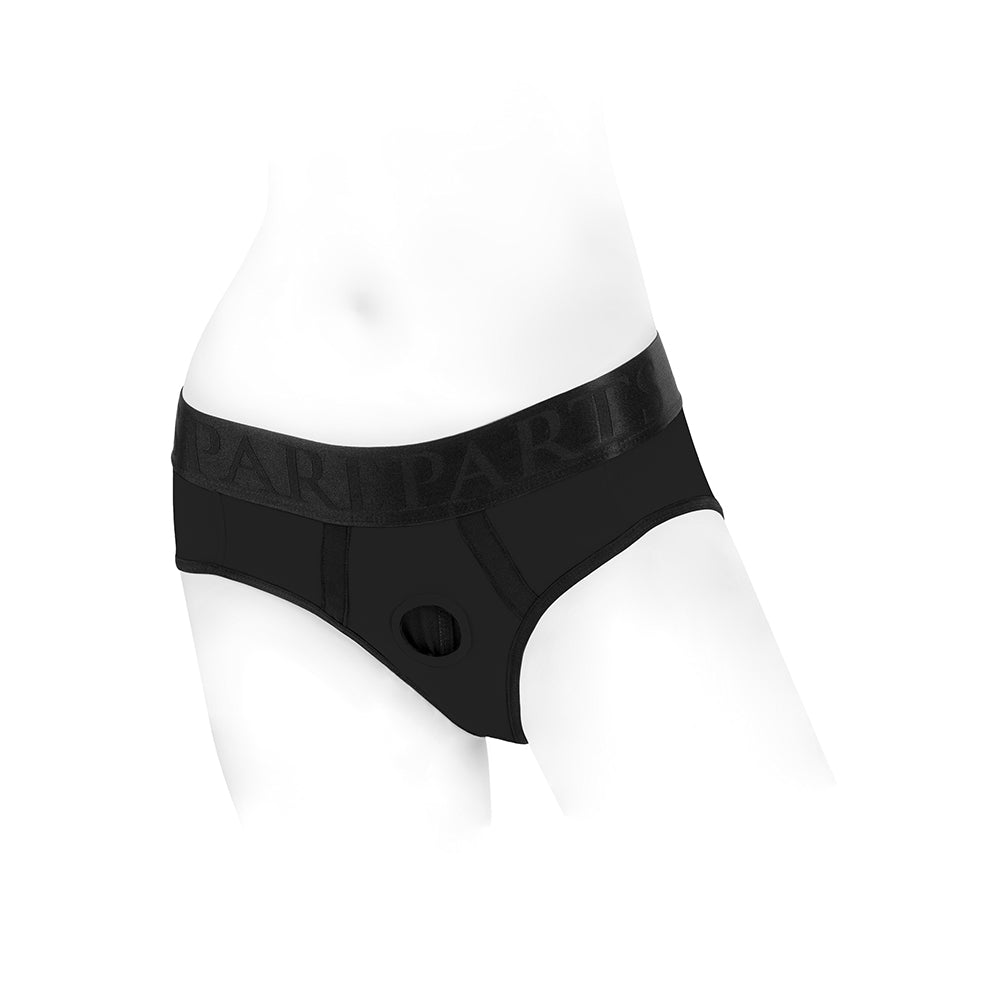 SpareParts Tomboi Harness Briefs – Black – Size S