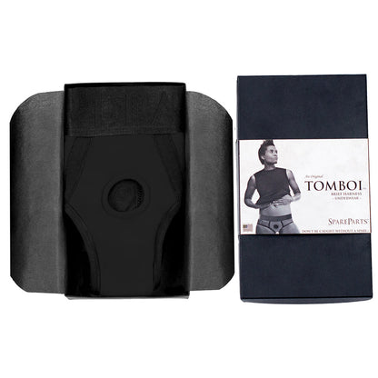 SpareParts Tomboi Nylon Briefs Harness – Black – Size 3XL