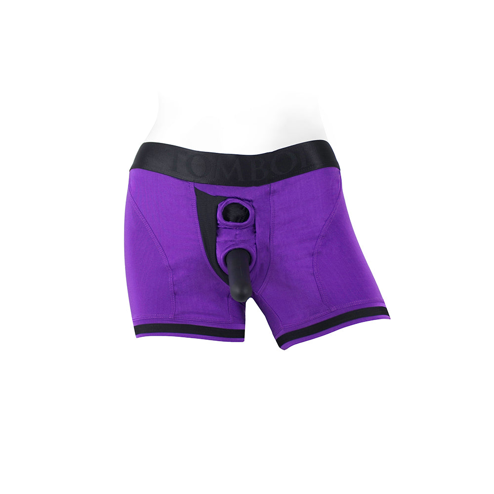 SpareParts Tomboii Nylon Boxer Briefs Harness – Purple, Size M