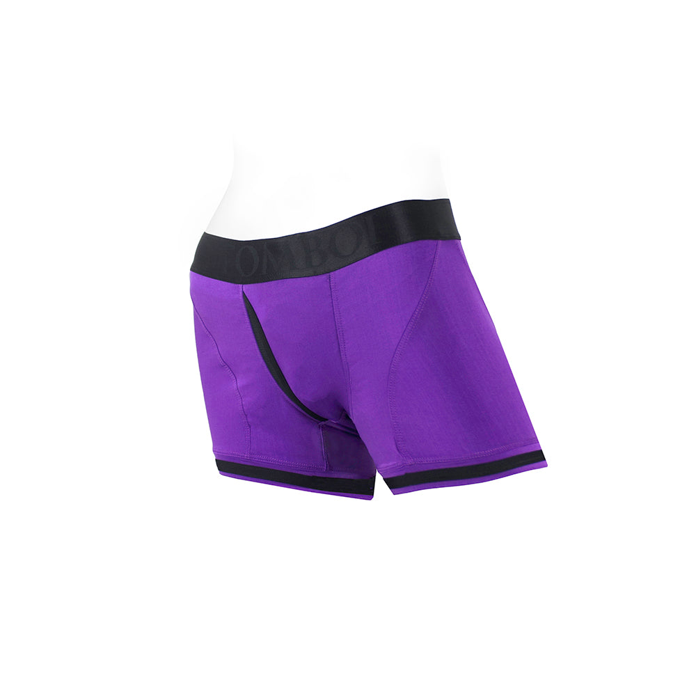 SpareParts Tomboii Nylon Boxer Briefs Harness – Purple, Size M