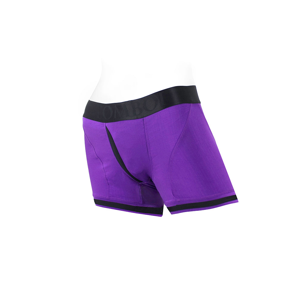 SpareParts Tomboii Nylon Boxer Briefs Harness - Purple - Size XL