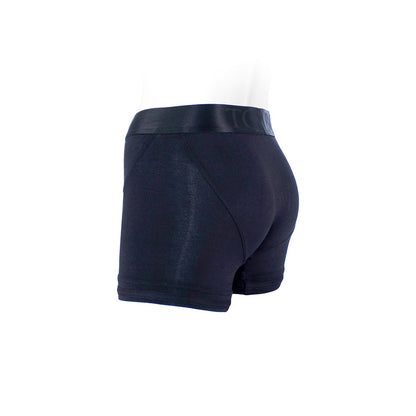 SpareParts Tomboii Rayon Boxer Briefs Harness - Black - Size XS