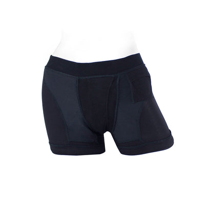 SpareParts Tomboii Rayon Boxer Briefs Harness – Black – Size S