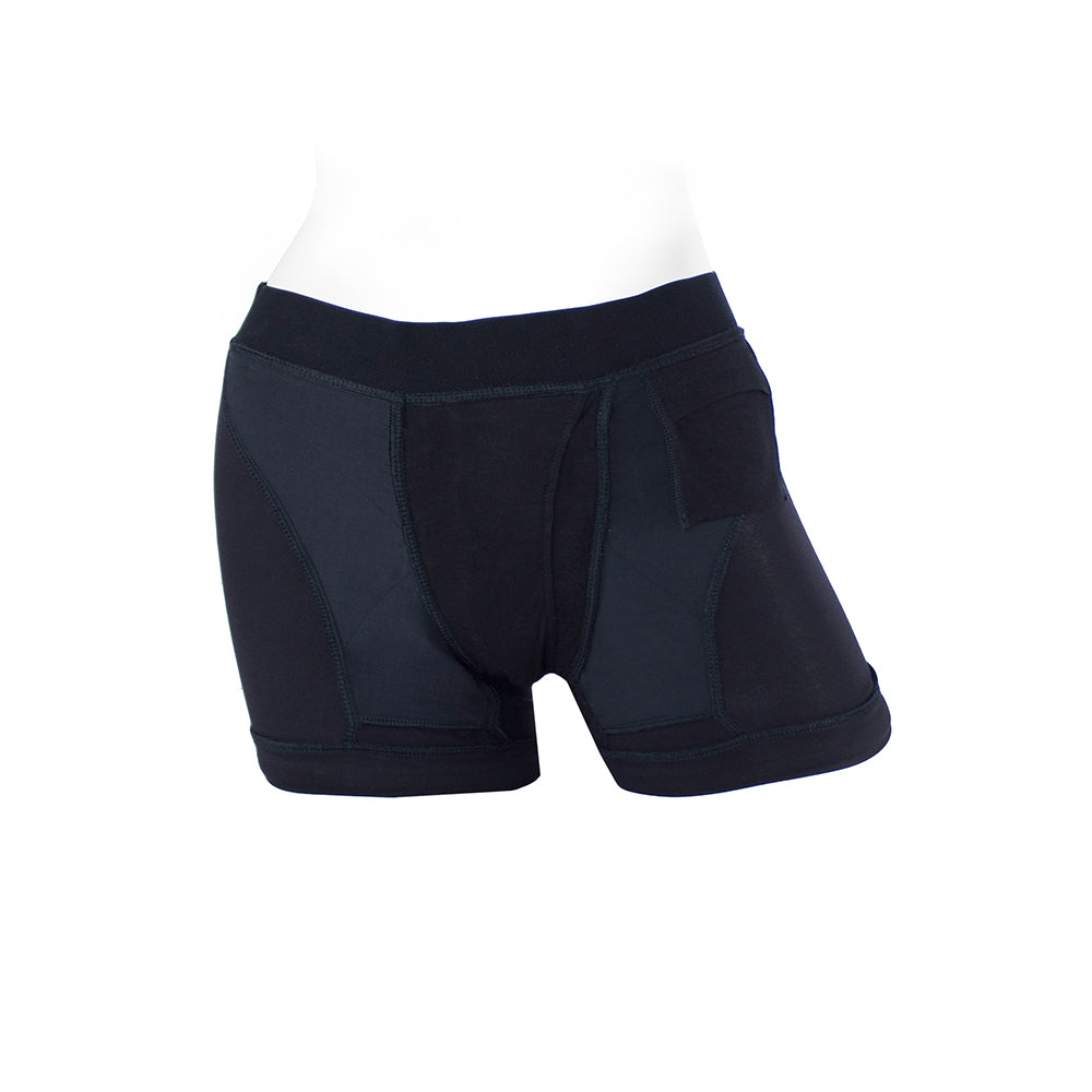 SpareParts Tomboii Rayon Boxer Briefs Harness – Black, Size M