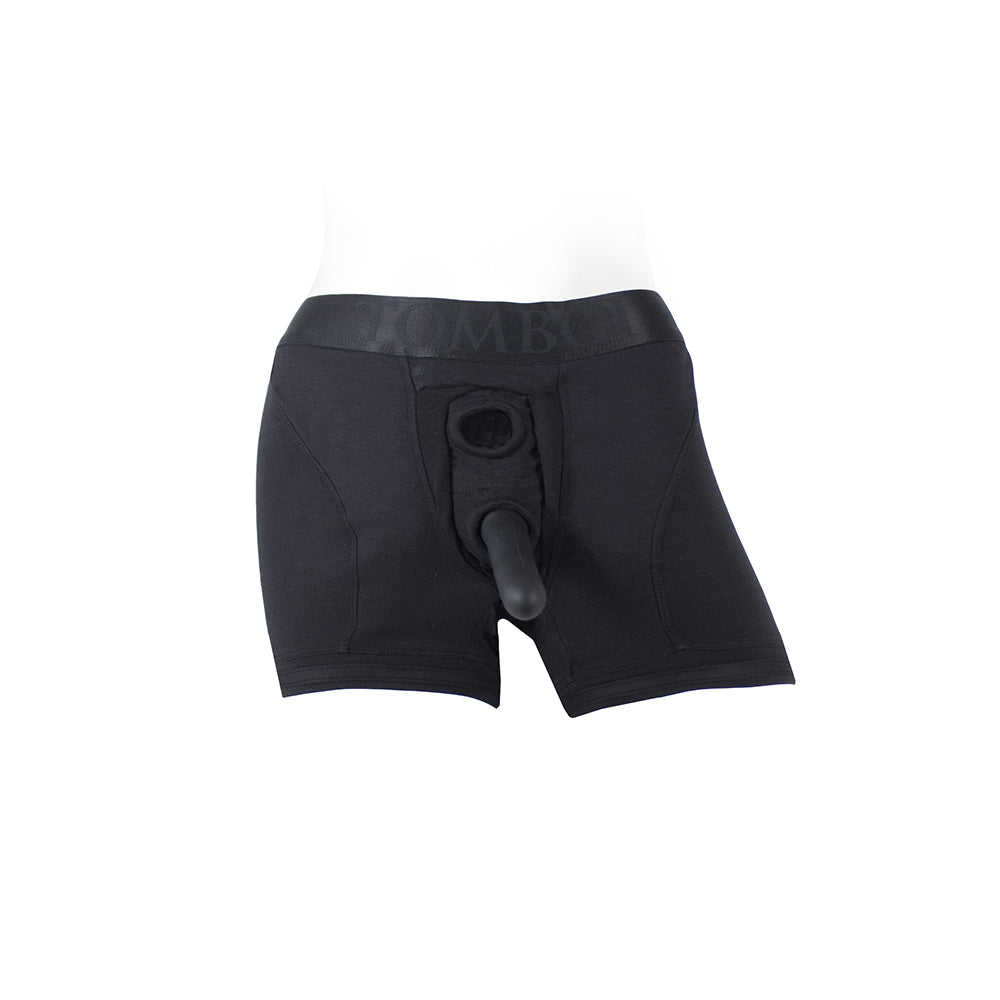 SpareParts Tomboii Rayon Boxer Briefs Harness - Black - Size 3XL