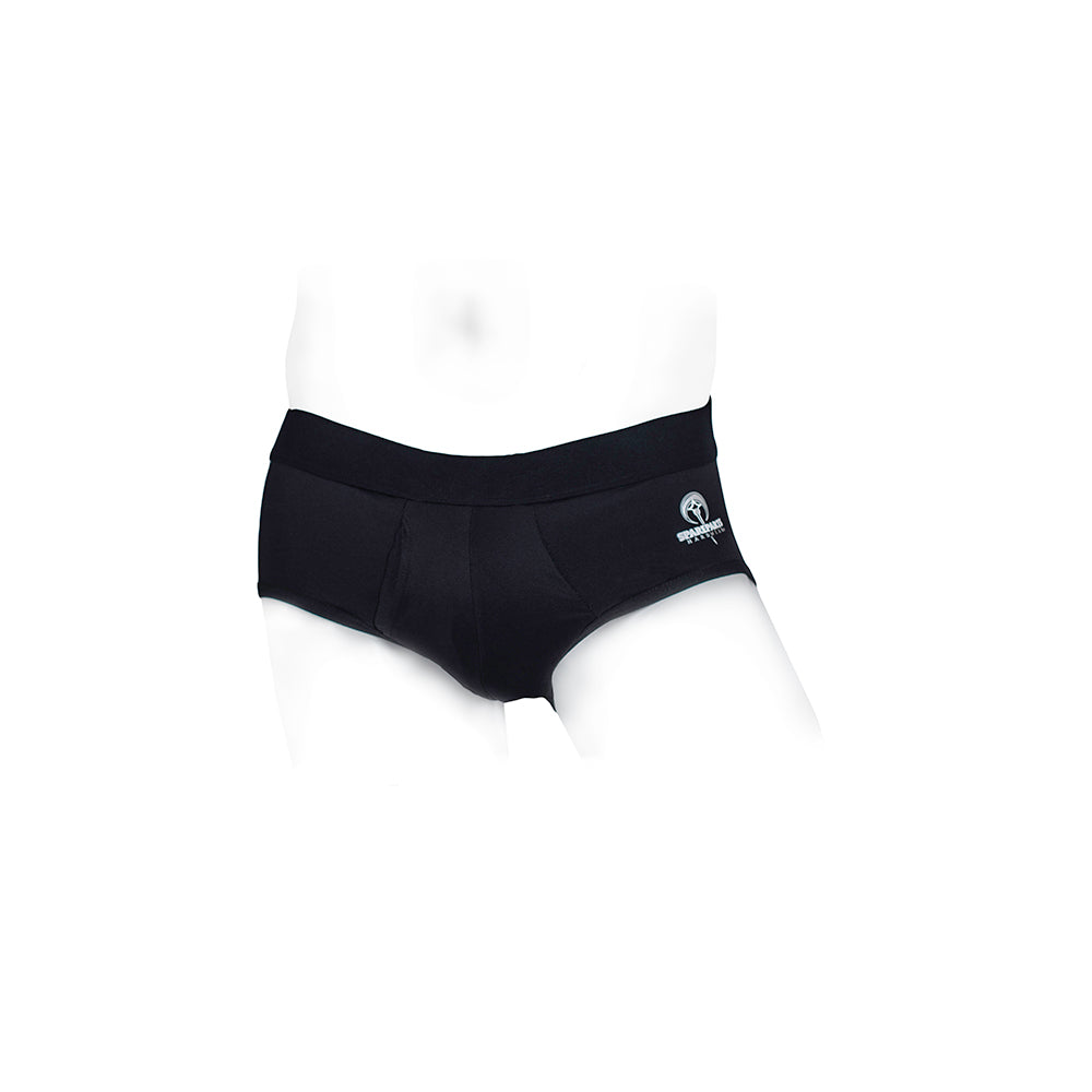 SpareParts Pete Briefs Nylon Packing Underwear – Black – Size 3XL