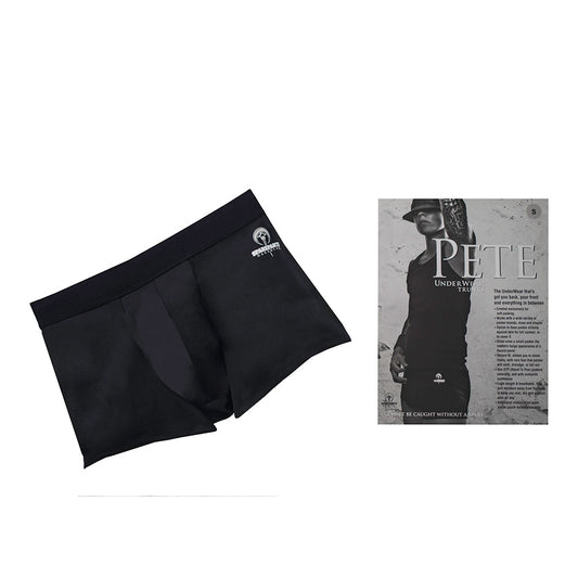 SpareParts Pete Trunks Nylon Packing Underwear – Black – Size 2XL