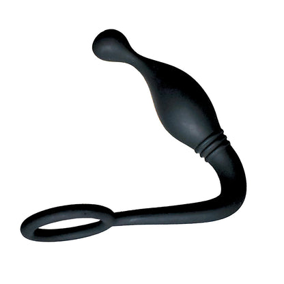 Nasstoys Butts Up P-Spot Pleasure Silicone Cock Ring & Anal Plug – Black