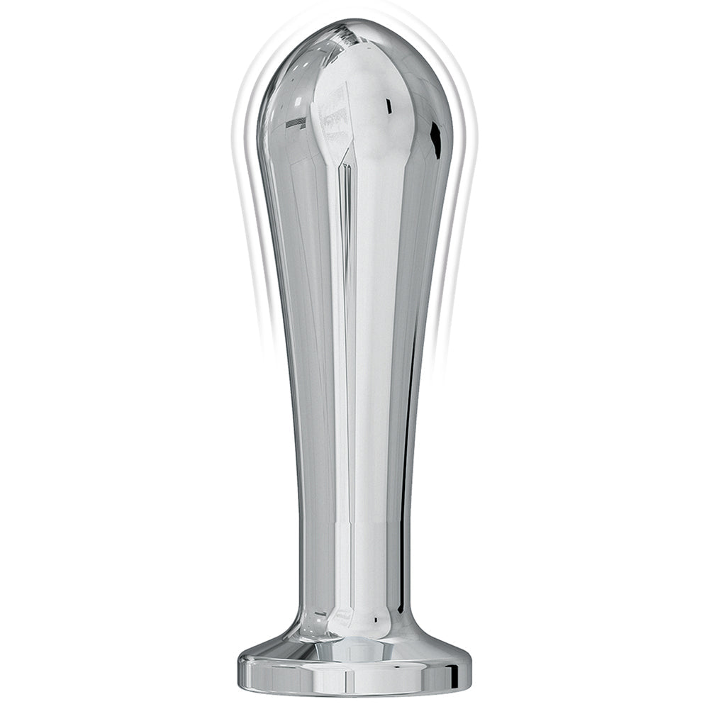 Nasstoys Ass-Sation Remote Vibrating Metal Anal Bulb – Silver