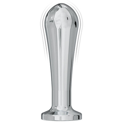 Nasstoys Ass-Sation Remote Vibrating Metal Anal Bulb – Silver