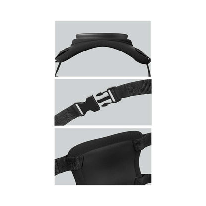 Body Dock Lap Strap Silicone Thigh Harness with Suction Design - Black