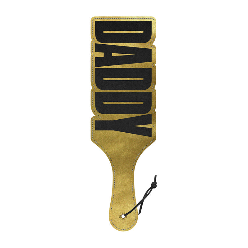 Wood Rocket Paddle Daddy - Spanking Paddle - Gold