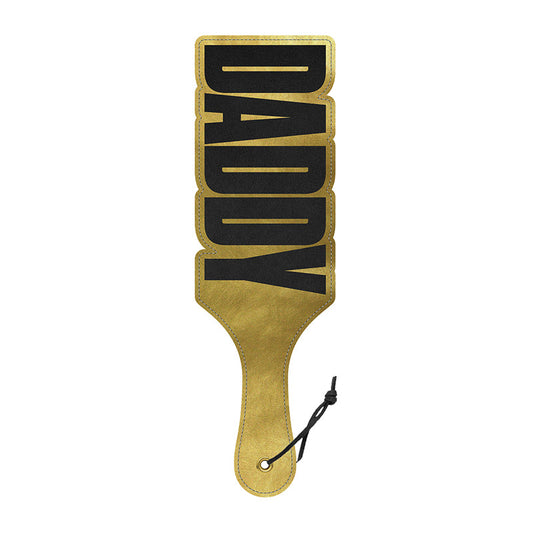 Wood Rocket Paddle Daddy - Spanking Paddle - Gold