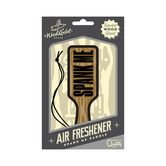 Wood Rocket Spank Me Paddle Air Freshener – Sandal Wood Scent – Brown