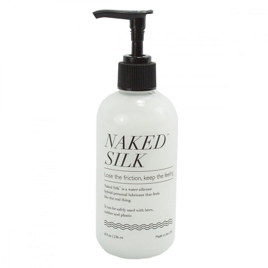 Naked Silk Hybrid Lubricant 8.7 oz – White Water-Silicone Personal Lubricant