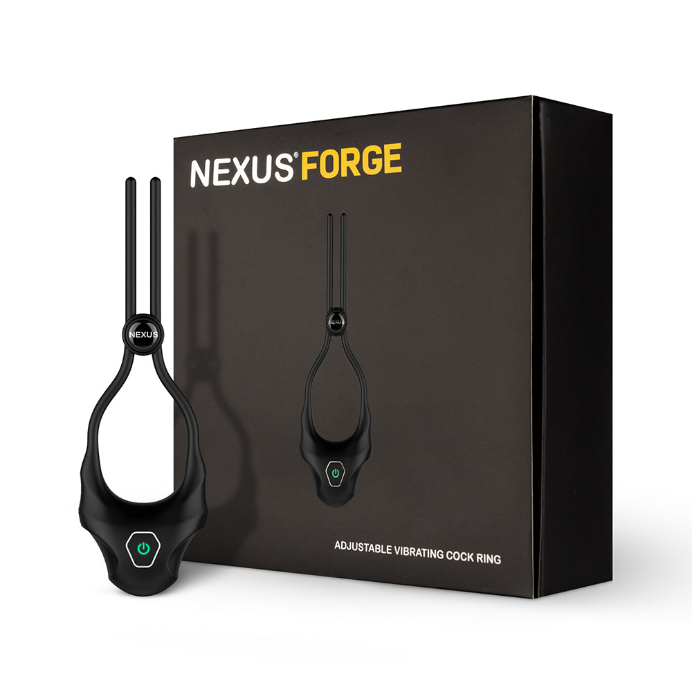 Nexus Forge Adjustable Vibrating Cock Ring – Black