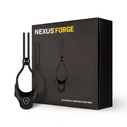 Nexus Forge Adjustable Vibrating Cock Ring – Black