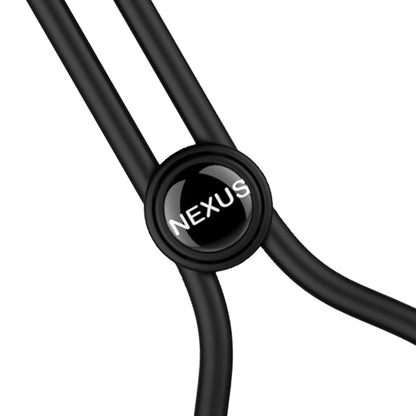 Nexus Forge Adjustable Vibrating Cock Ring – Black