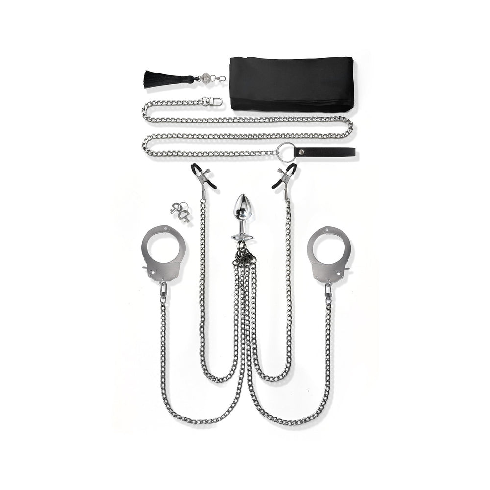Nixie 8-Piece Bondage Kit – Silver