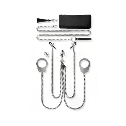 Nixie 8-Piece Bondage Kit – Silver