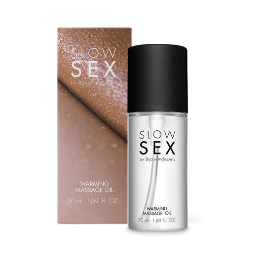 Bijoux Indiscrets Slow Sex Warming Massage Oil – Clear – Coconut Flavor