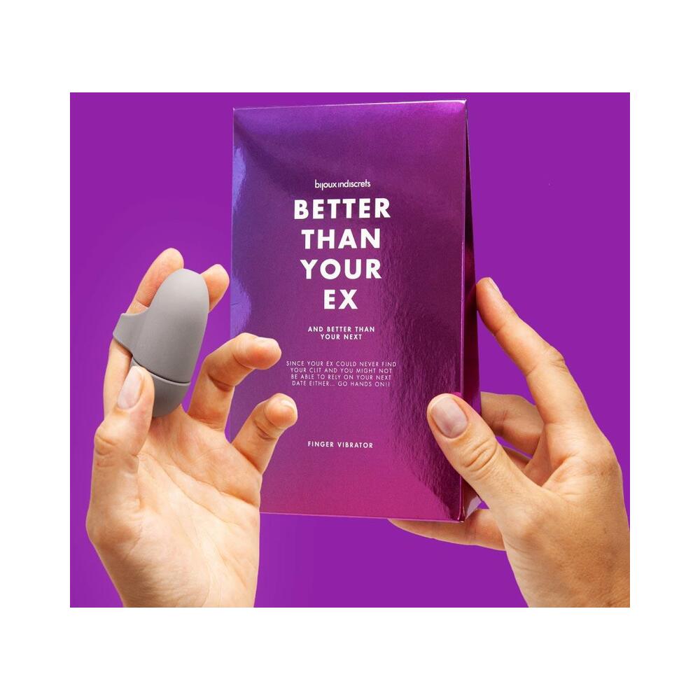 Bijoux Indiscrets Clitherapy Better Than Your Ex Finger Vibrator – Gray
