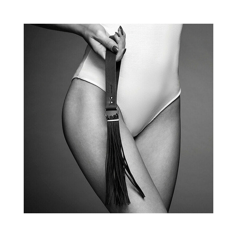 Bijoux Indiscrets Maze Tassel Flogger – Black – Vegan Leather