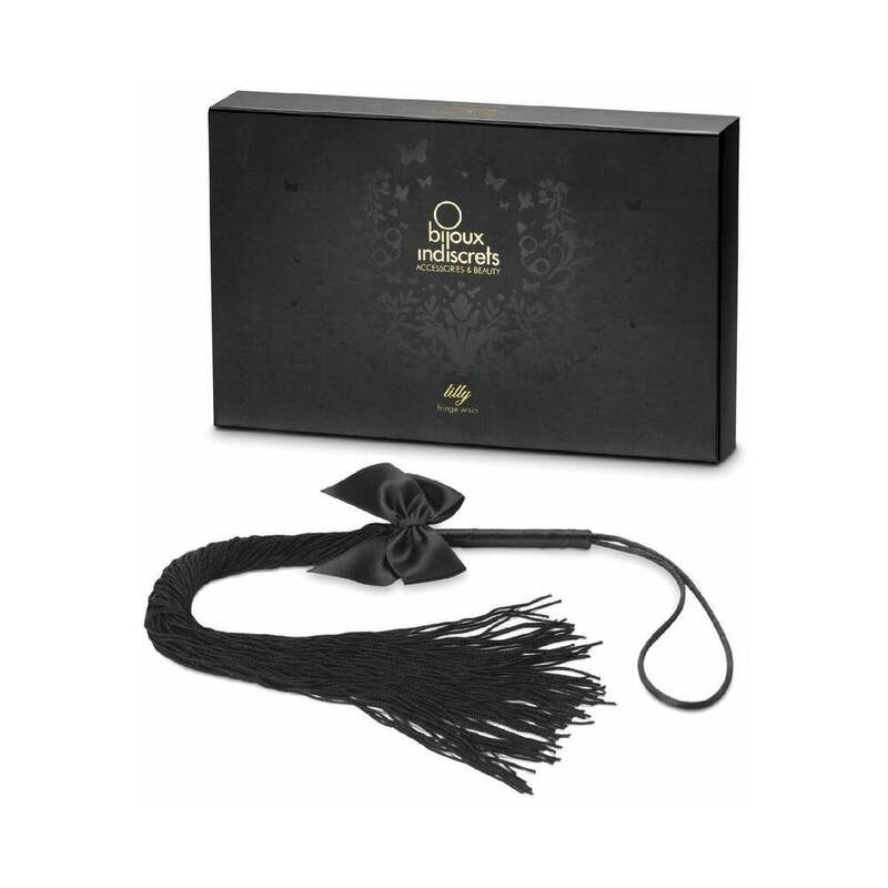 Bijoux Indiscrets Lilly Fringe Whip – Black – Soft Tassels