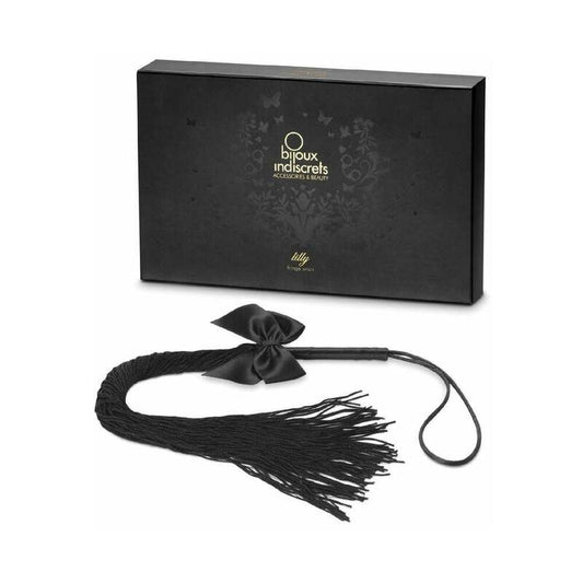 Bijoux Indiscrets Lilly Fringe Whip – Black – Soft Tassels