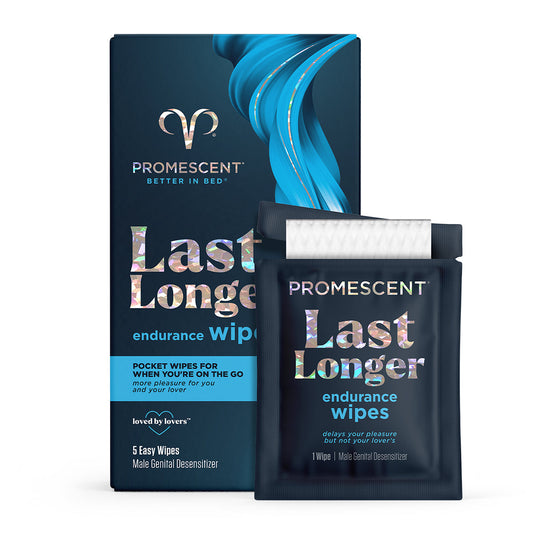 Promescent Delay Wipes 7-Pack - Benzocaine 7% - Convenient Travel Size