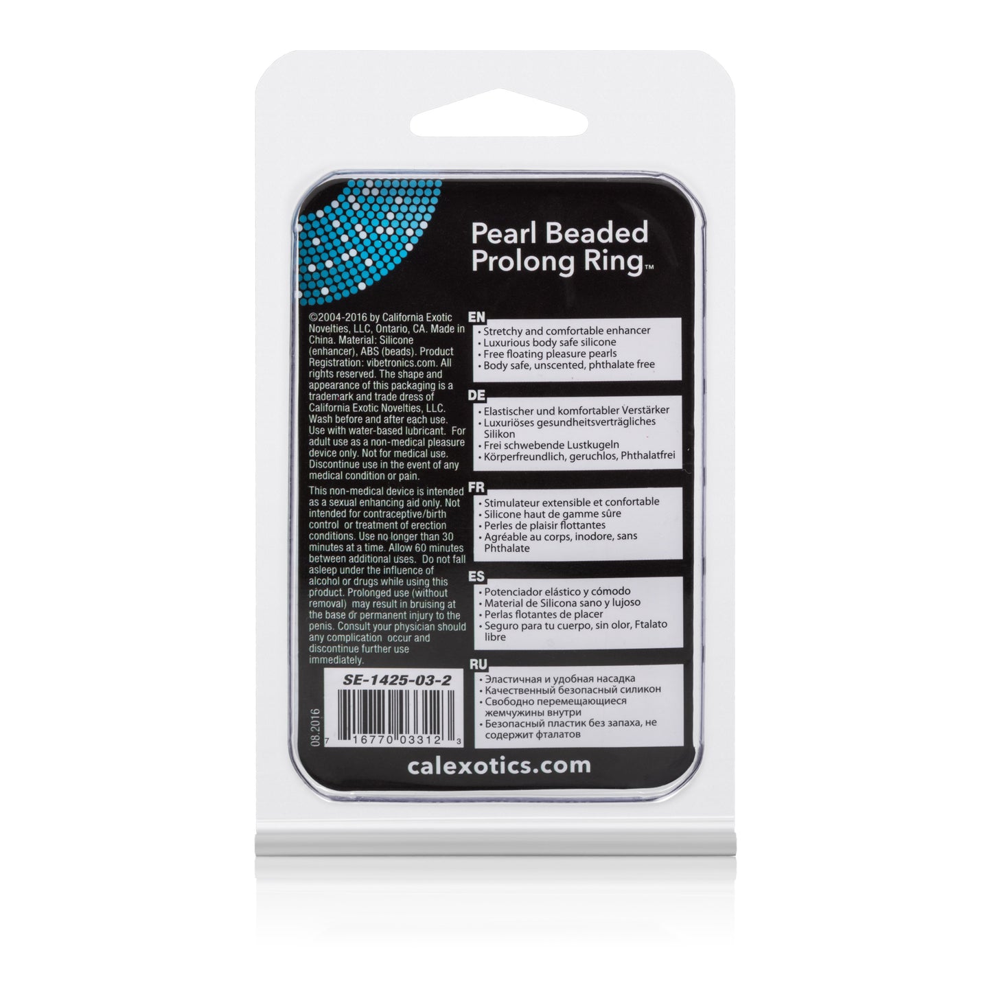 Pearl Beade Prolong Rings - Stretchable Erection Enhancer - Smoke