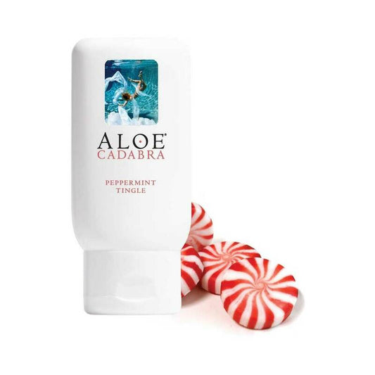 Aloe Cadabra Peppermint Tingle Aloe Lubricant 2.5 oz - Clear