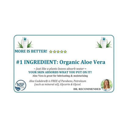 Aloe Cadabra Peppermint Tingle Aloe Lubricant 2.5 oz - Clear
