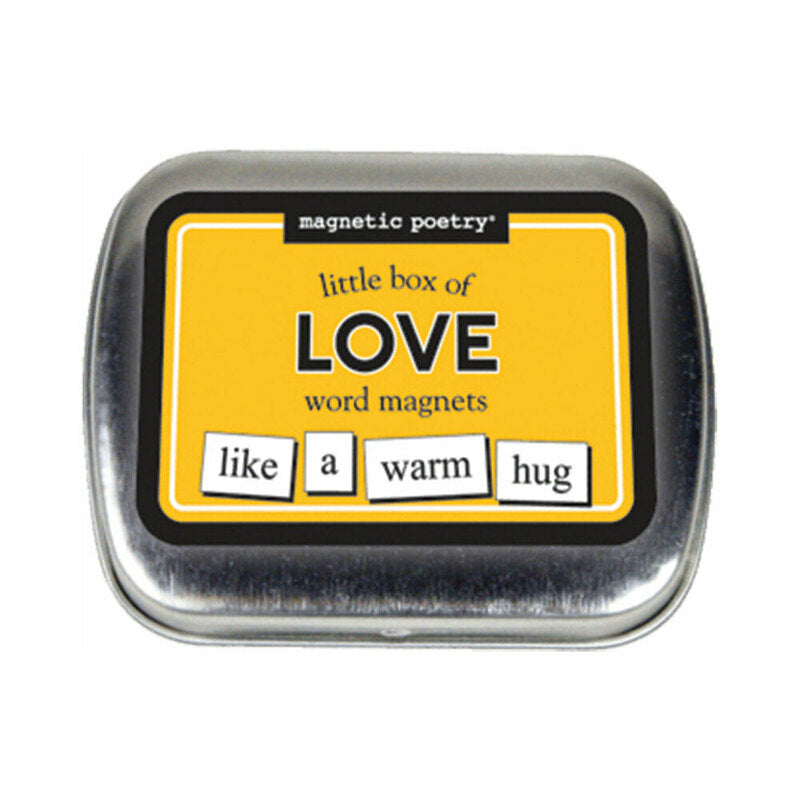 Magnetic Poetry Little Box of Love Word Magnets – Silver
