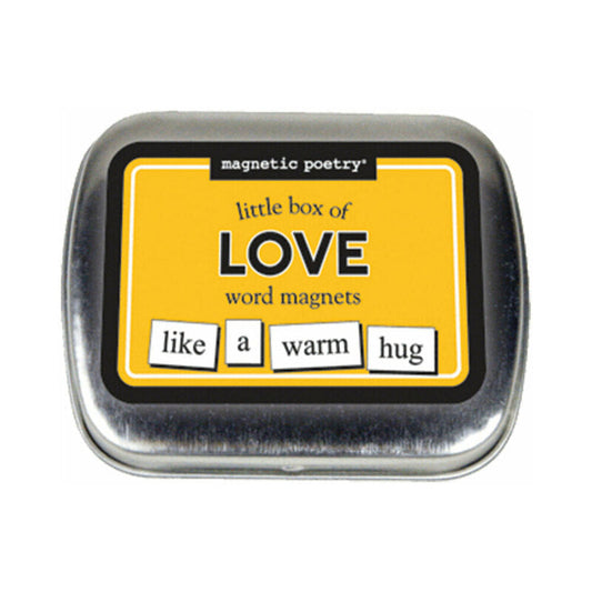 Magnetic Poetry Little Box of Love Word Magnets – Silver