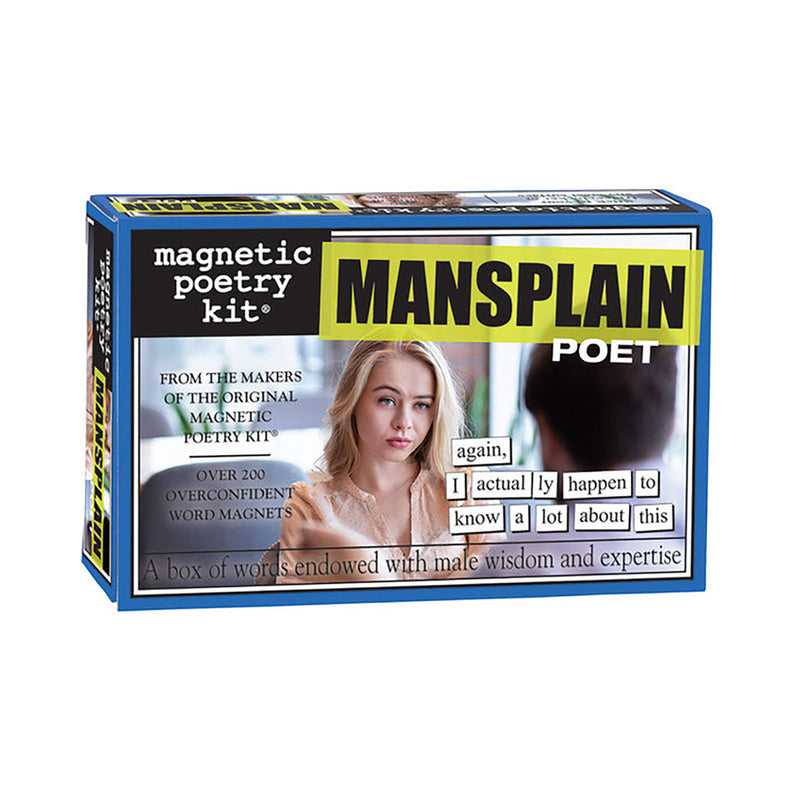 Magnetic Poetry Mansplain Poet Kit - Silver