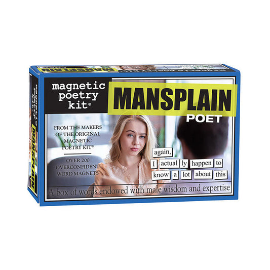 Magnetic Poetry Mansplain Poet Kit - Silver