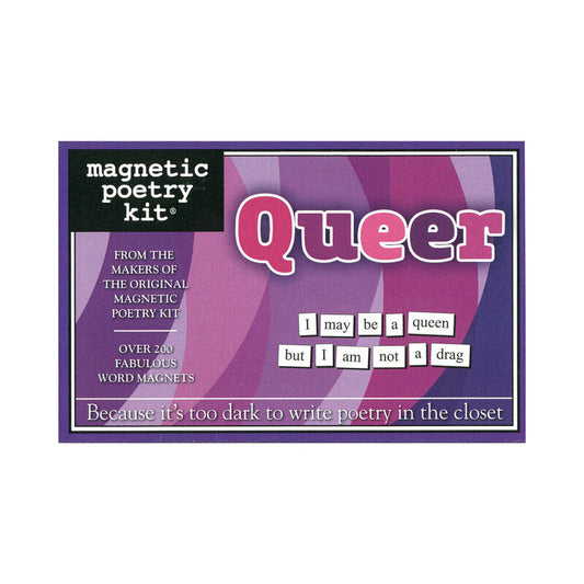 Magnetic Poetry Kit: Queer Edition - Word Magnets - Silver/Steel/Chrome